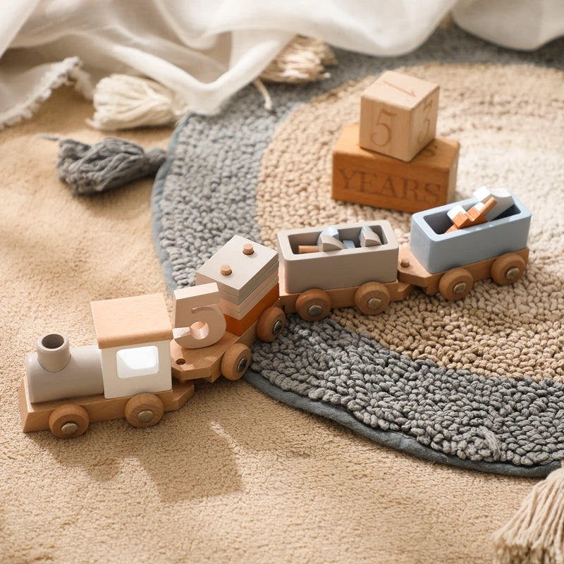 Montessori Kaffeemaschine aus Holz – Kinder-Küchenspielzeug-Set für Rollenspiele, Pädagogisches Holzspielzeug, Ideales Geschenk für Kleinkinder