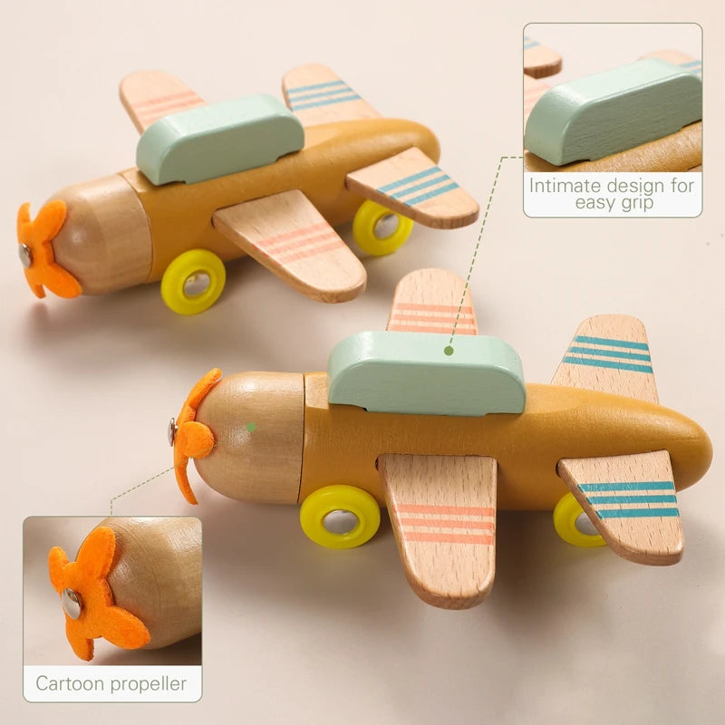 Personalisierbarer Geburtstagszug aus Holz – Montessori Lernspielzeug mit Zahlen, Pädagogisches Steckspiel für Babys und Kleinkinder