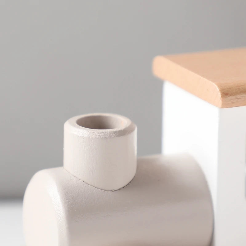 Montessori Kaffeemaschine aus Holz – Kinder-Küchenspielzeug-Set für Rollenspiele, Pädagogisches Holzspielzeug, Ideales Geschenk für Kleinkinder