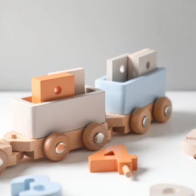 Montessori Kaffeemaschine aus Holz – Kinder-Küchenspielzeug-Set für Rollenspiele, Pädagogisches Holzspielzeug, Ideales Geschenk für Kleinkinder