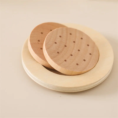 Montessori Kaffeemaschine aus Holz – Kinder-Küchenspielzeug-Set für Rollenspiele, Pädagogisches Holzspielzeug, Ideales Geschenk für Kleinkinder