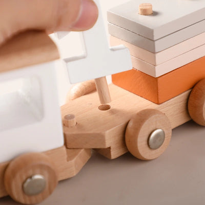 Montessori Kaffeemaschine aus Holz – Kinder-Küchenspielzeug-Set für Rollenspiele, Pädagogisches Holzspielzeug, Ideales Geschenk für Kleinkinder