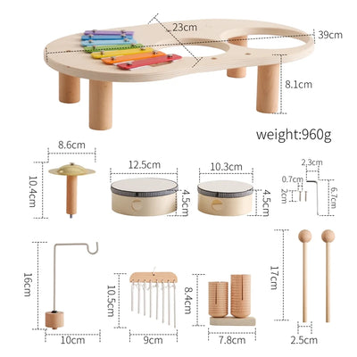 Montessori Kaffeemaschine aus Holz – Kinder-Küchenspielzeug-Set für Rollenspiele, Pädagogisches Holzspielzeug, Ideales Geschenk für Kleinkinder