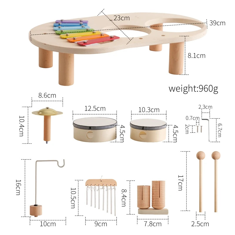 Montessori Kaffeemaschine aus Holz – Kinder-Küchenspielzeug-Set für Rollenspiele, Pädagogisches Holzspielzeug, Ideales Geschenk für Kleinkinder