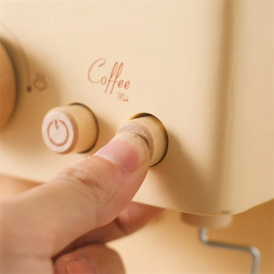 Montessori Kaffeemaschine aus Holz – Kinder-Küchenspielzeug-Set für Rollenspiele, Pädagogisches Holzspielzeug, Ideales Geschenk für Kleinkinder