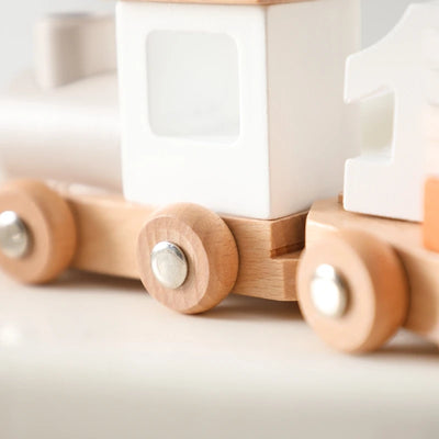 Montessori Kaffeemaschine aus Holz – Kinder-Küchenspielzeug-Set für Rollenspiele, Pädagogisches Holzspielzeug, Ideales Geschenk für Kleinkinder