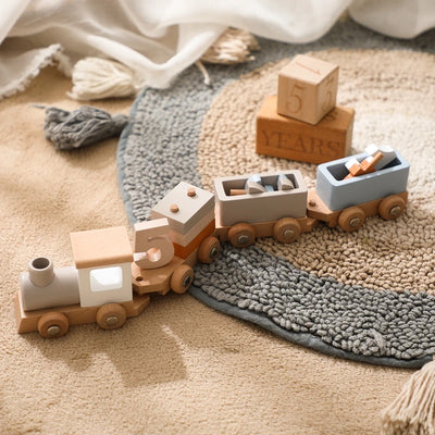 Montessori Kaffeemaschine aus Holz – Kinder-Küchenspielzeug-Set für Rollenspiele, Pädagogisches Holzspielzeug, Ideales Geschenk für Kleinkinder